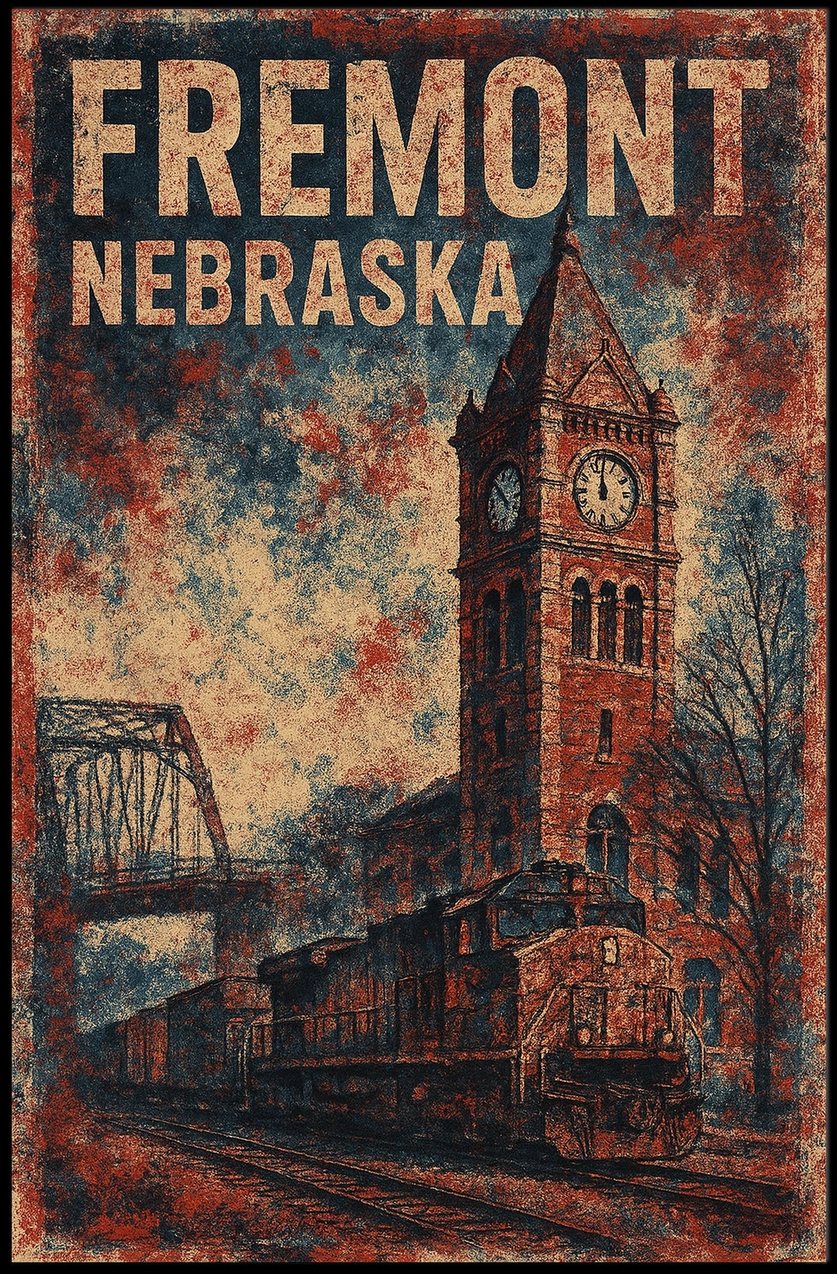 Fremont, Nebraska Poster