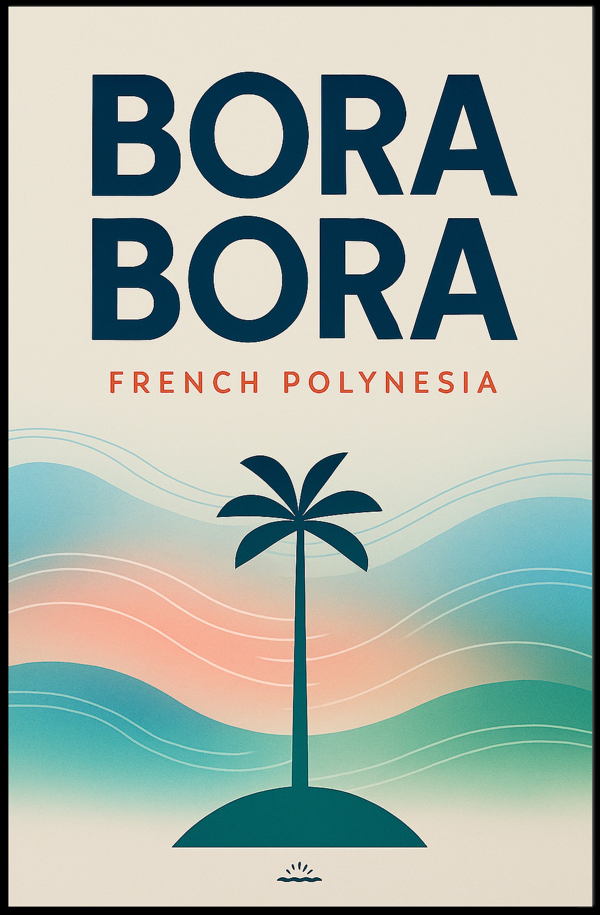 Bora Bora French Polynesia Poster PosterGoat