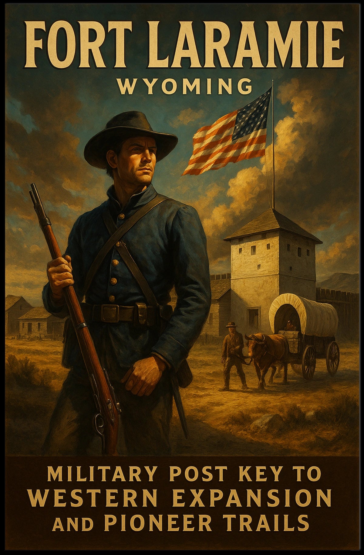 Fort Laramie Key To Western Expansion Poster