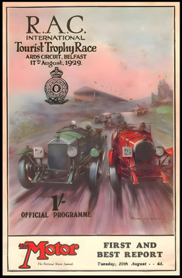 R.A.C. International Tourist Trophy Race 1929 Poster