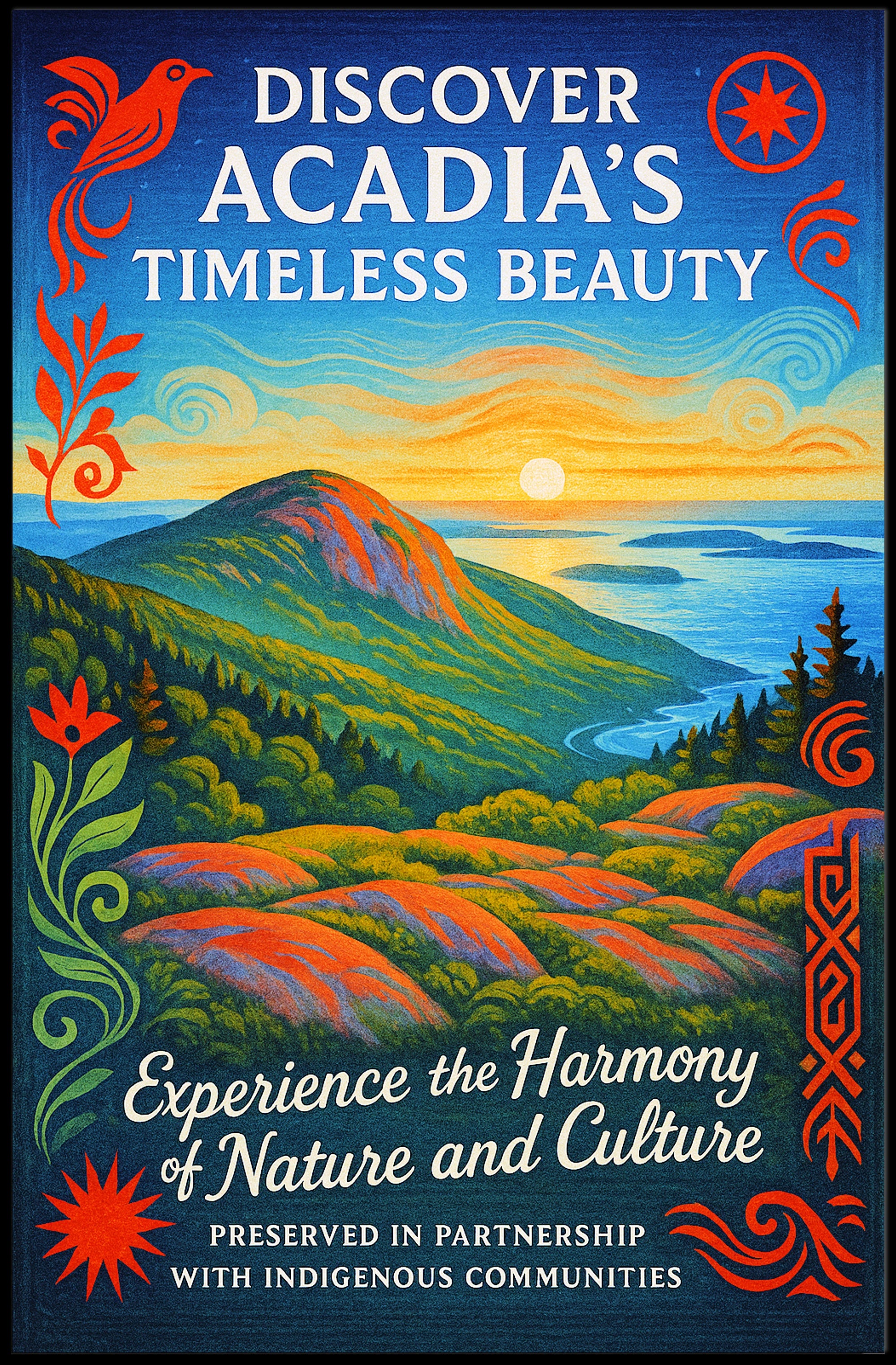 Discover Acadia's Timeless Beauty Poster