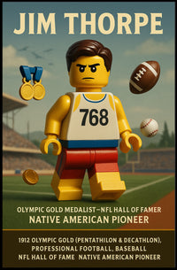 Jim Thorpe Legendary Athlete Poster