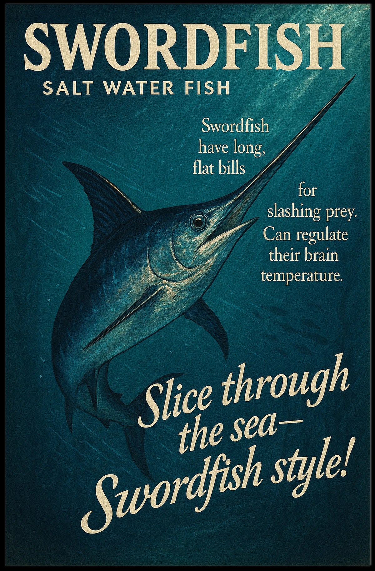 Swordfish Masters Of The Sea Poster