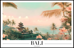 Tropical Tranquility: Balinese Landscape Travel Poster