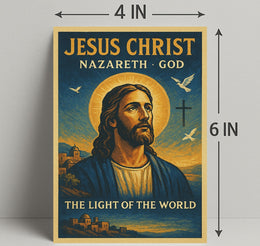 Jesus Christ: The Light of the World Religious Poster