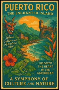 Puerto Rico The Enchanted Island Poster