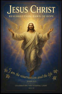 Jesus Christ Resurrection Dawn of Hope Poster