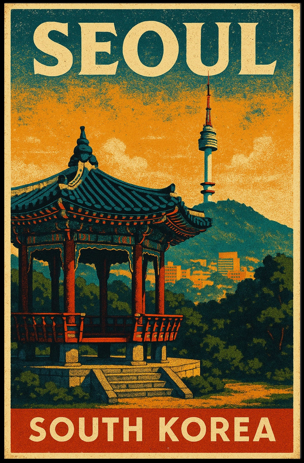 Seoul, South Korea Poster