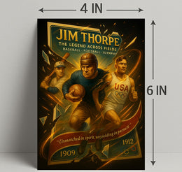 Jim Thorpe Legend Across Fields Poster Art PosterGoat