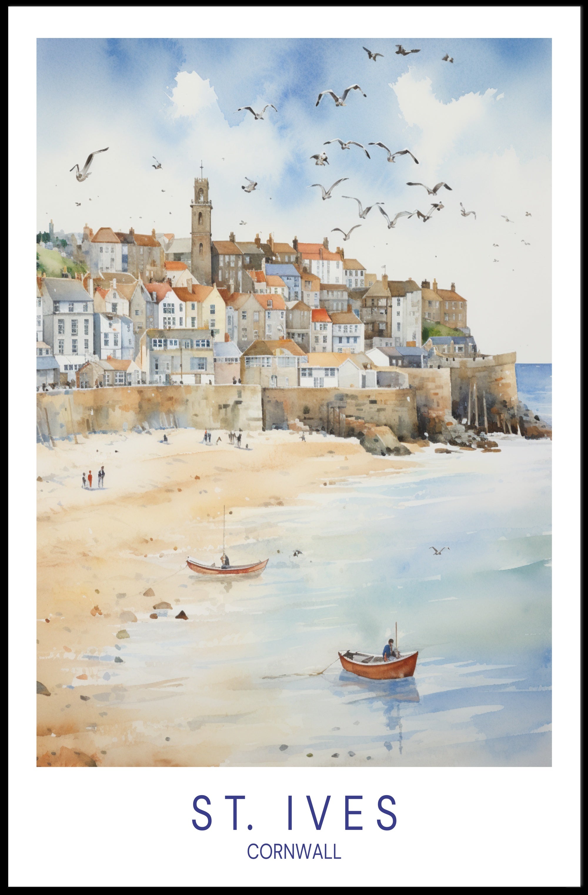 St. Ives, Cornwall Poster PosterGoat