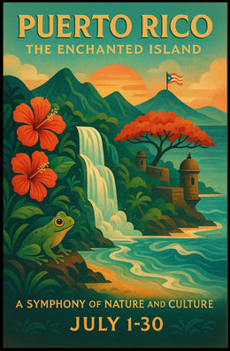 Puerto Rico The Enchanted Island Poster