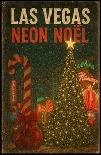 Las Vegas Neon Noël Poster