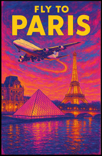 Fly to Paris Poster