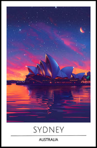Sydney Opera House Dreamlike Cityscape Urban or Cityscape Poster