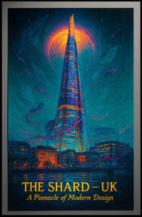 The Shard Architectural Poster Modern London Print