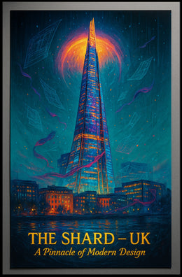 The Shard Architectural Poster Modern London Print