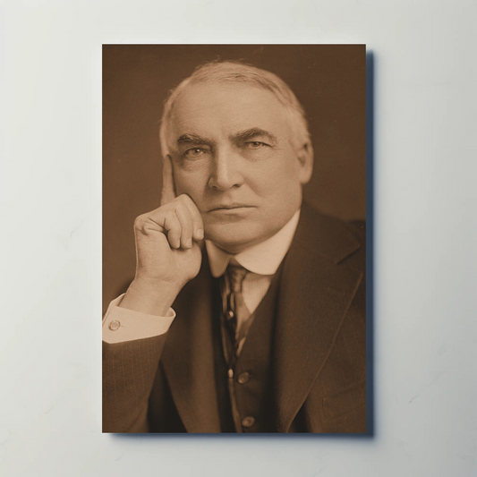 Warren Harding 29th President Sepia Photo