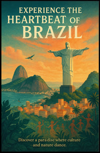 Experience the Heartbeat of Brazil Poster