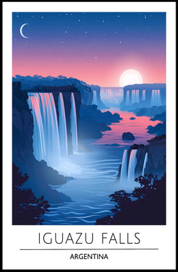 Iguazu Falls Dreamscape Travel Poster