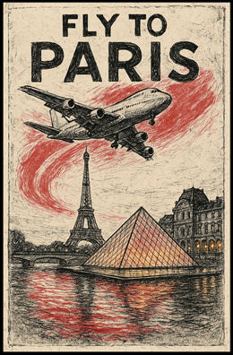 Fly To Paris Poster
