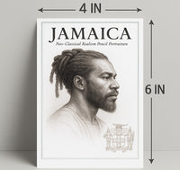Jamaica NeoClassical Realism Portrait Poster PosterGoat