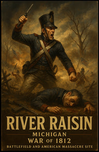 River Raisin War Of 1812 Poster