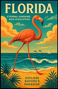 Florida Explore Natures Paradise Poster