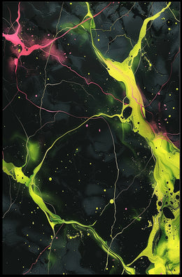 Neon Abstract Abstract Poster PosterGoat