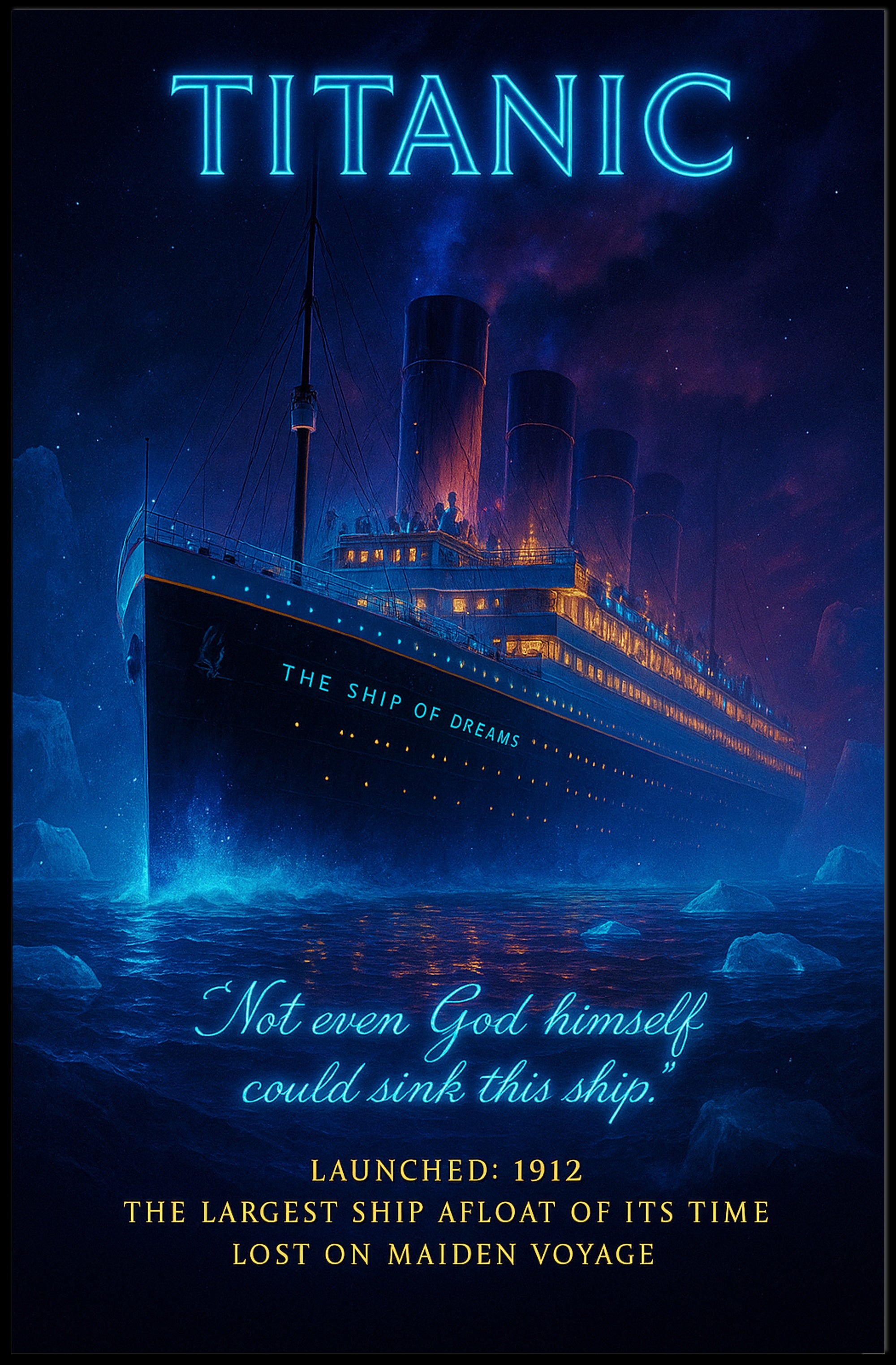 Titanic's Grand Voyage: Historical Poster