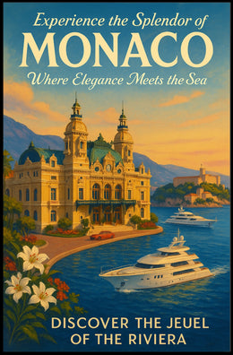 Discover the Jewel of Monaco Poster