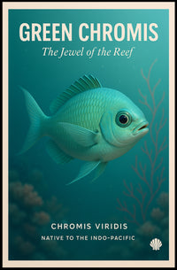 Green Chromis Jewel of the Reef Animal Poster PosterGoat