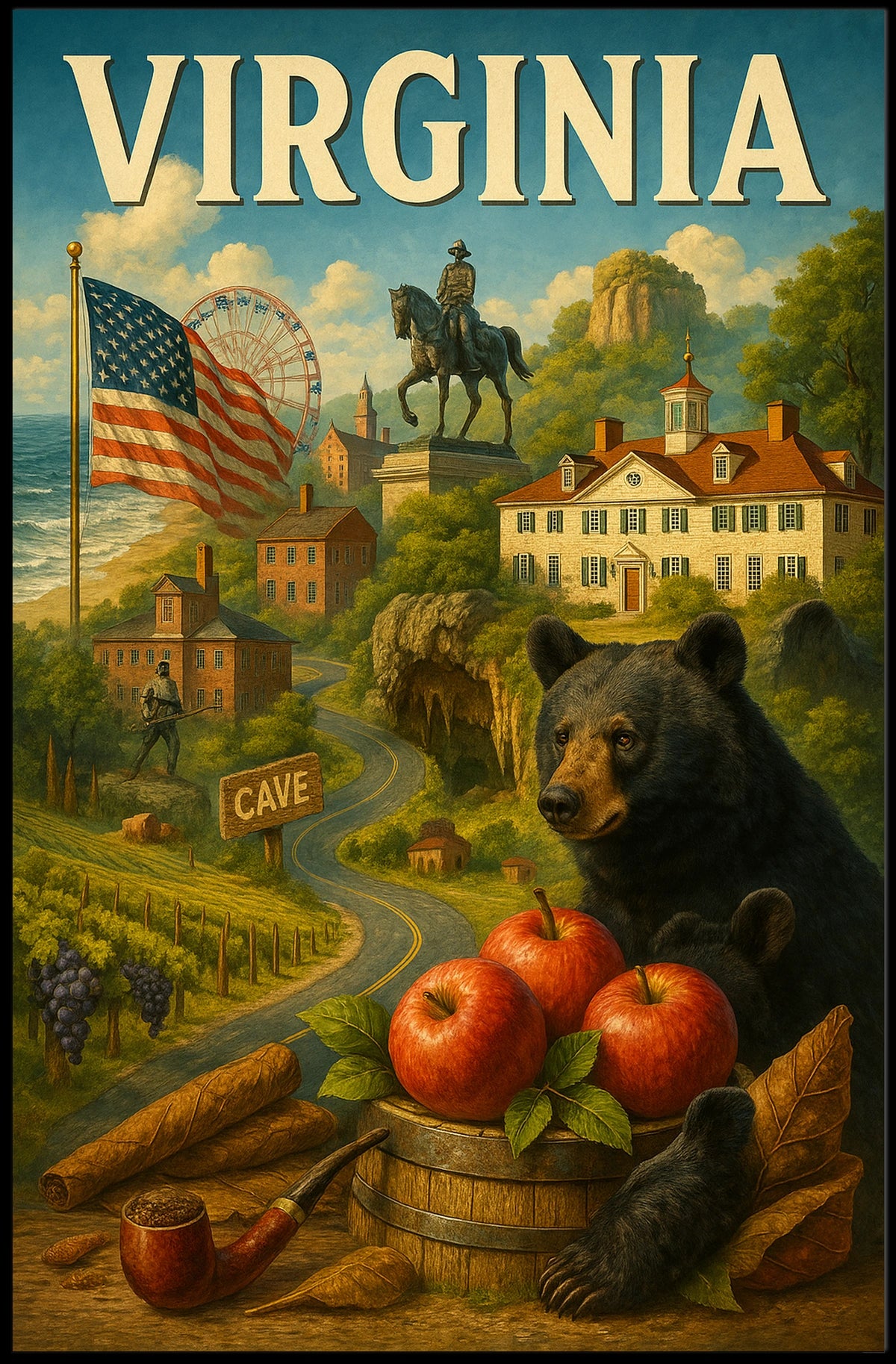 Discover Virginia Poster