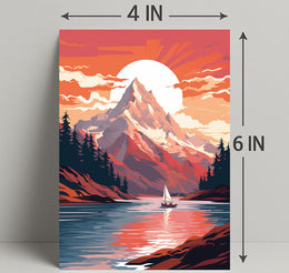 Serene Mountain Retreat Poster PosterGoat