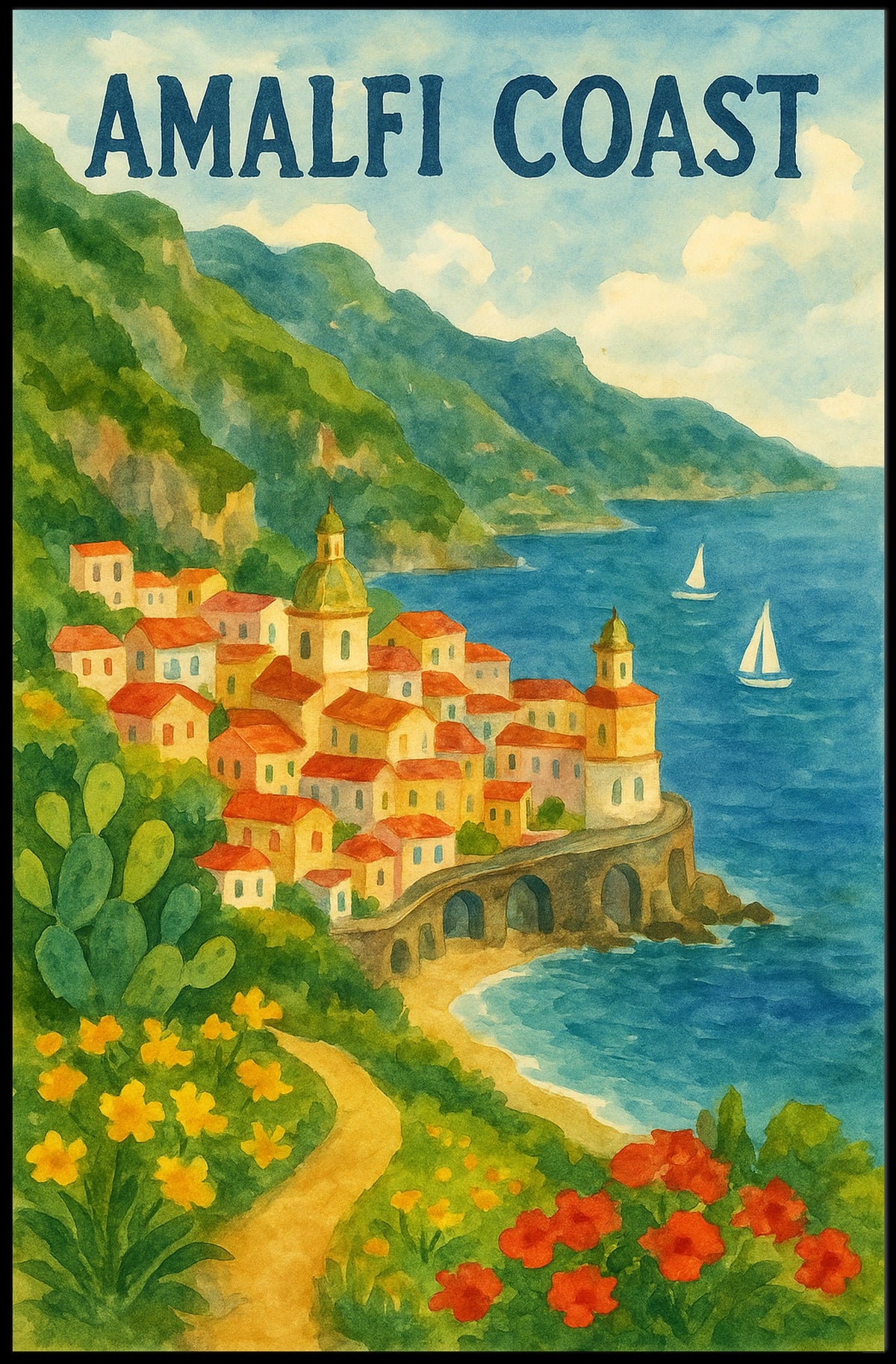 Amalfi Coast Poster