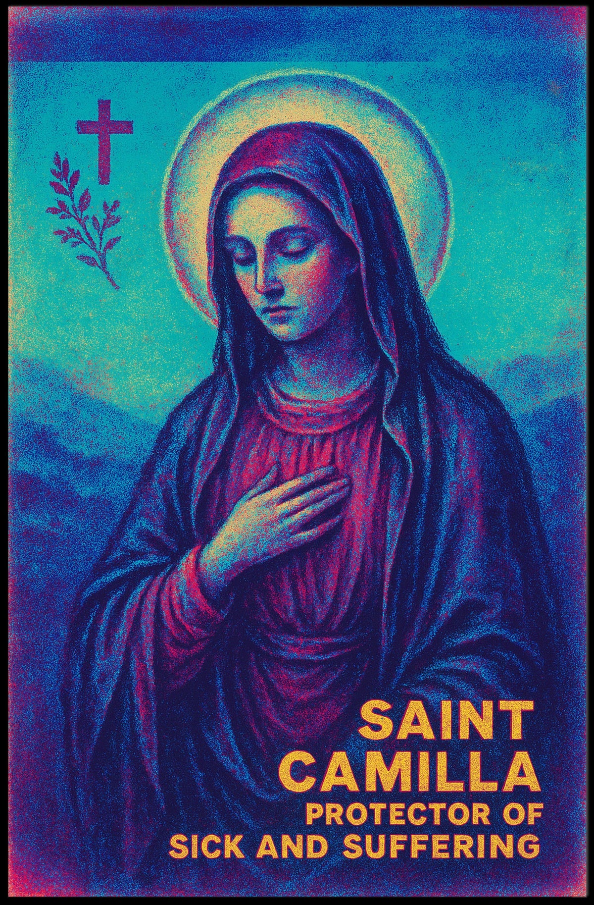 Saint Camilla Protector of the Sick and Suffering Poster