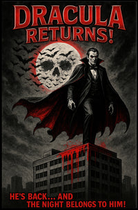 Dracula Gothic Horror Art Poster - Fantasy or Mythology Poster