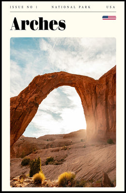 Arches National Park Travel Poster Vintage Print