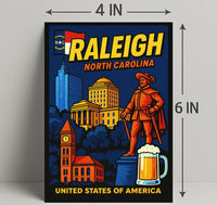 Raleigh, North Carolina Poster PosterGoat