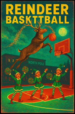 Reindeer Basketball Extravaganza Poster