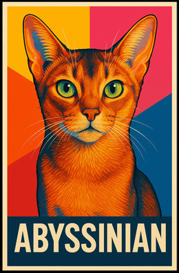 Abyssinian Cat Art Poster