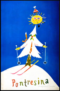 Pontresina Winter Wonderland Poster