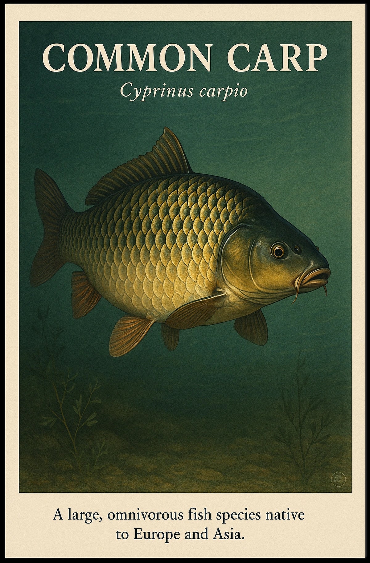 Common Carp Cyprinus carpio Poster