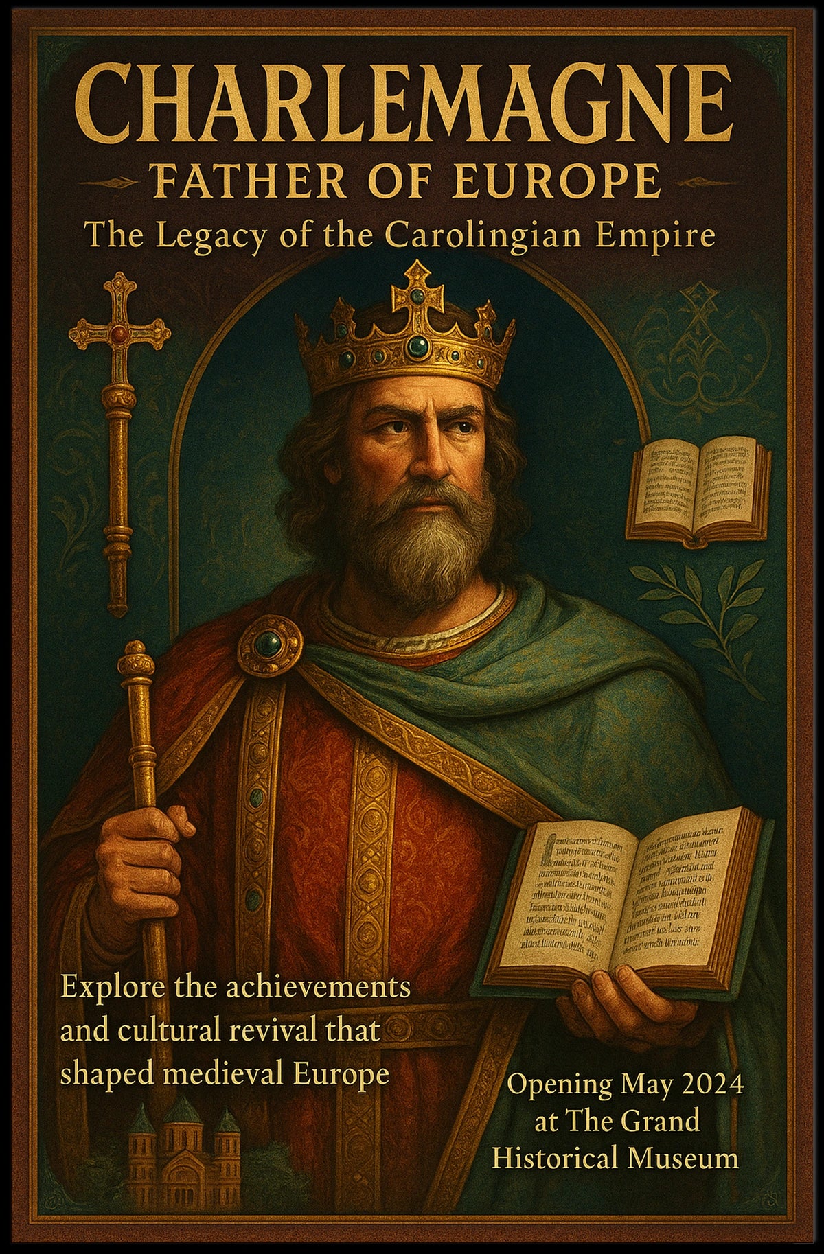 Charlemagne Father Of Europe Poster
