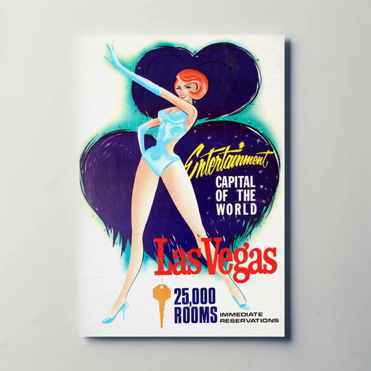 Las Vegas Entertainment Capital Vintage Poster