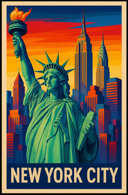 New York City Skyline Poster