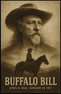 Buffalo Bill Portrait Artwork Chic Historical or Presidential Poster