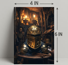 The Golden KnightS Helm Poster