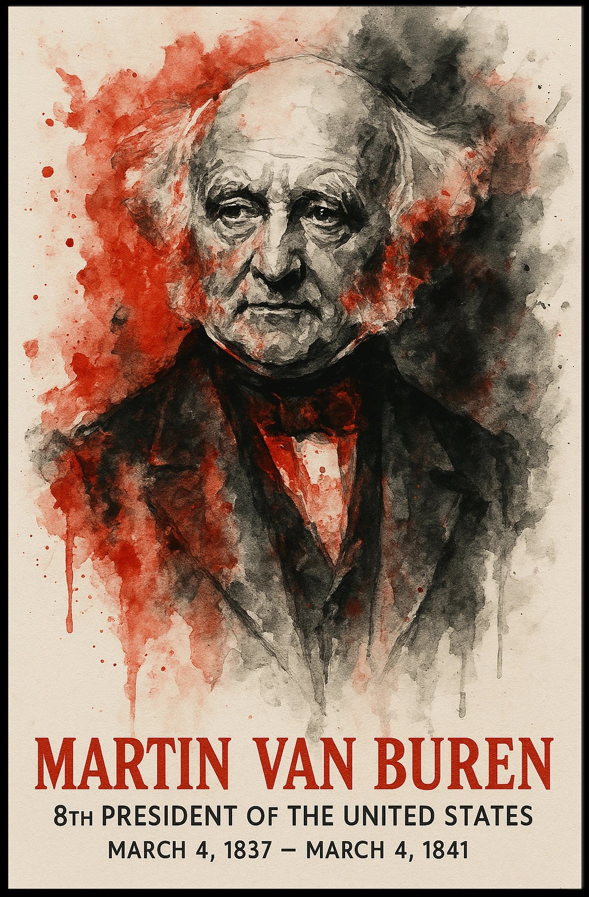 Portrait of Martin Van Buren Historical or Presidential Poster