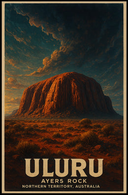 Uluru Ayers Rock Desert Wanderlust Poster