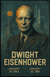 Eisenhower Legacy Abstract Art Historical or Presidential Poster